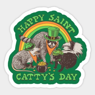 Happy Saint Catty's Day Sticker